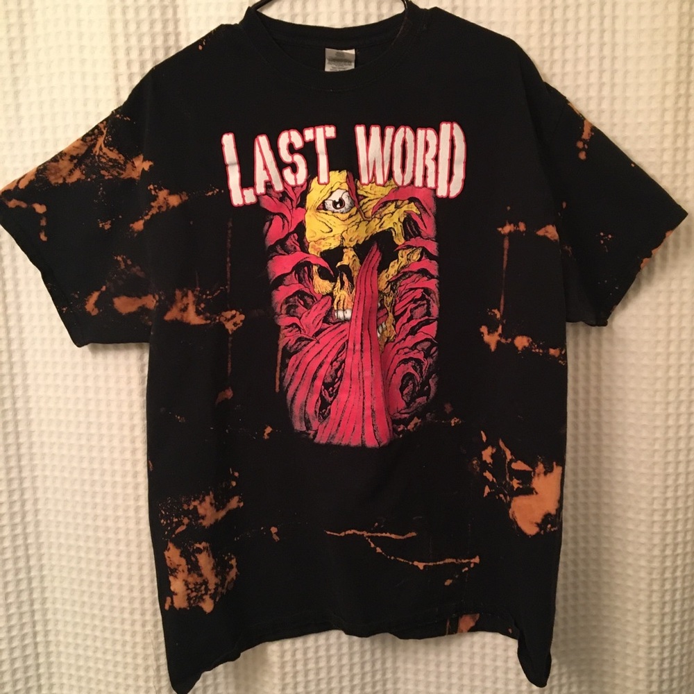 *FREE CUSTOM CUT/DISTRESS* Acid Wash “Last Word” T